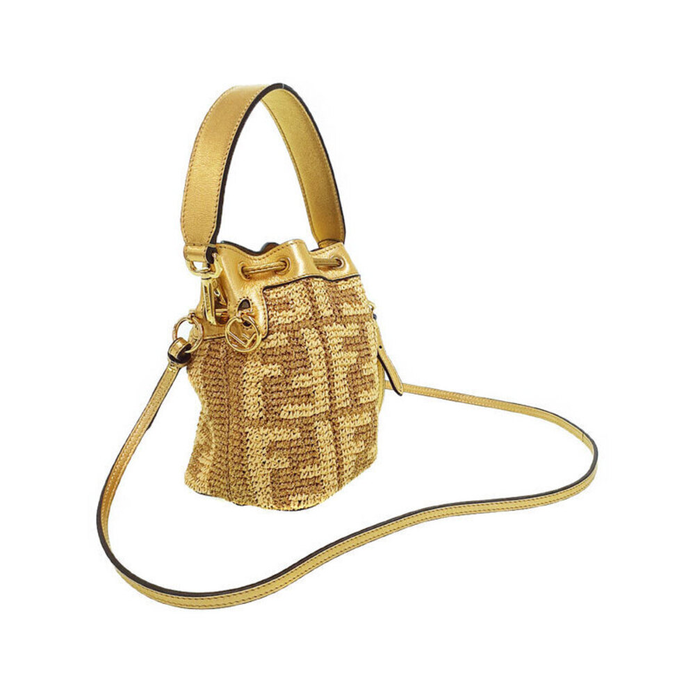 Fendi Bucket Drawstring Bag Mon Tresor 2way Shoulder